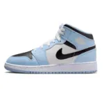 Air Jordan 1 Mid Ice Blue (2022) (GS)  555112—401
