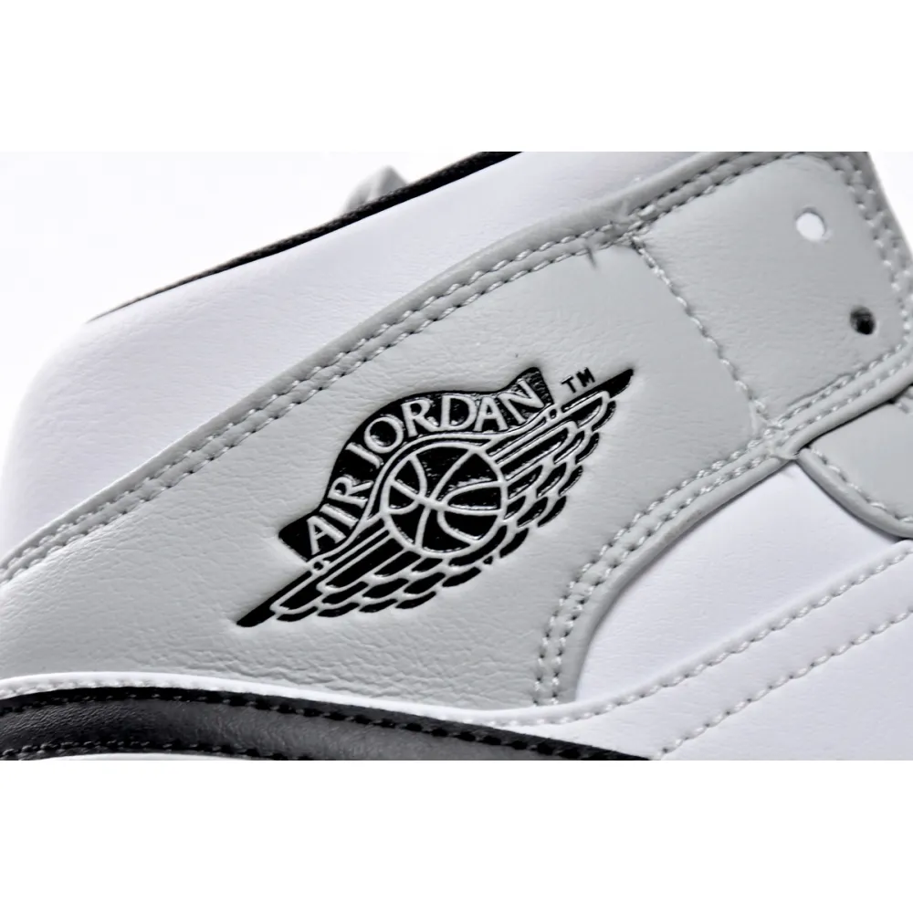Air Jordan 1 Mid Light Smoke Grey  554724-092