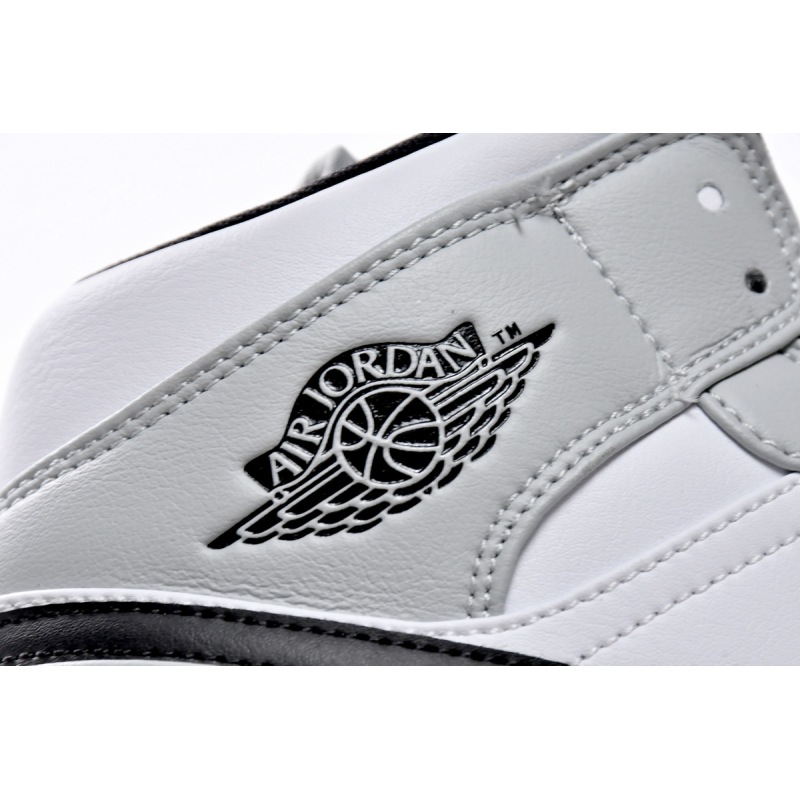 Air Jordan 1 Mid Light Smoke Grey  554724-092