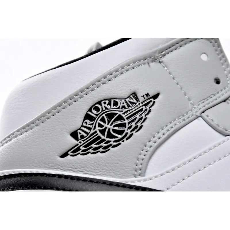 Air Jordan 1 Mid Light Smoke Grey  554724-092