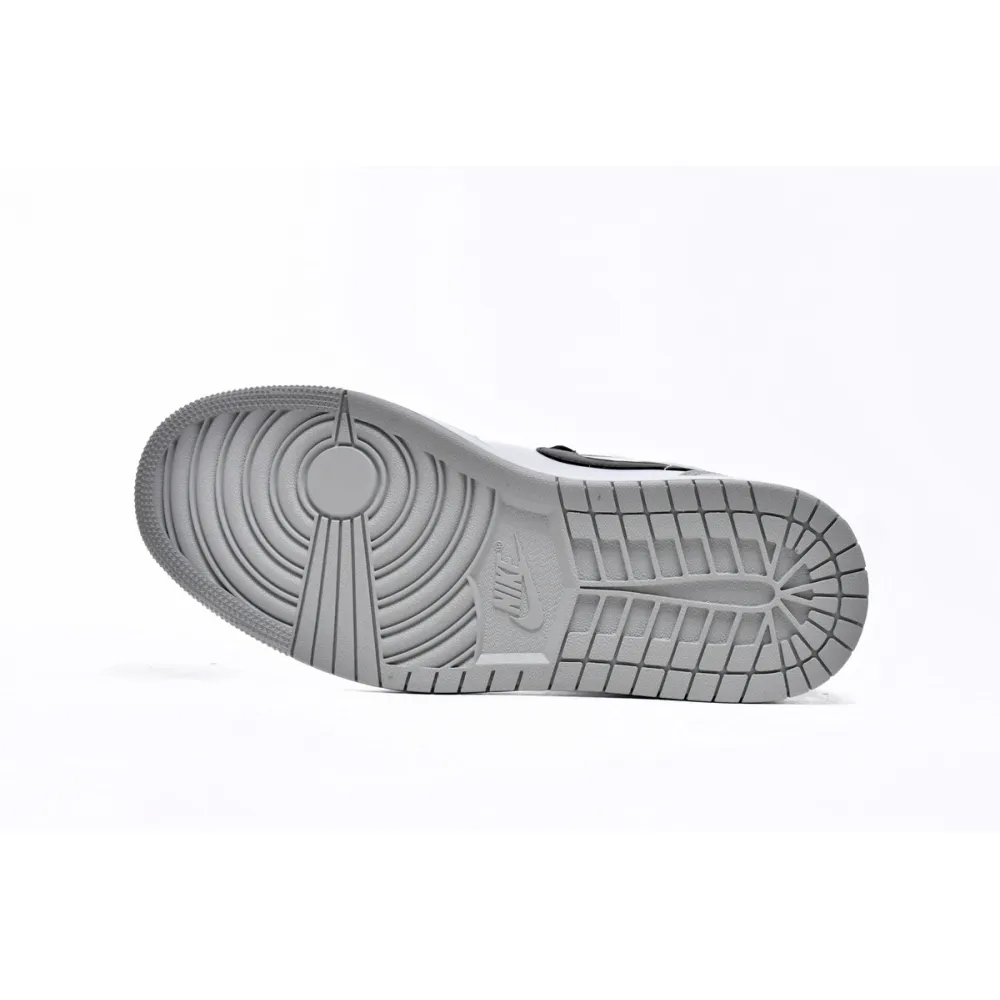 Air Jordan 1 Mid Light Smoke Grey  554724-092