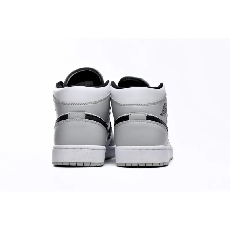 Air Jordan 1 Mid Light Smoke Grey  554724-092