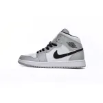 Air Jordan 1 Mid Light Smoke Grey  554724-092