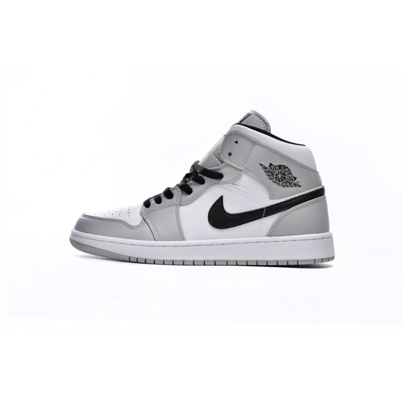 Air Jordan 1 Mid Light Smoke Grey  554724-092