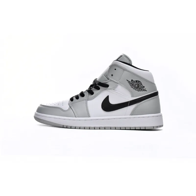 Air Jordan 1 Mid Light Smoke Grey  554724-092