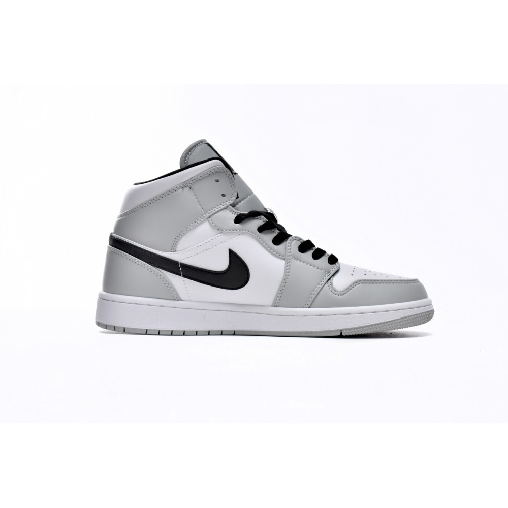 Air Jordan 1 Mid Light Smoke Grey  554724-092