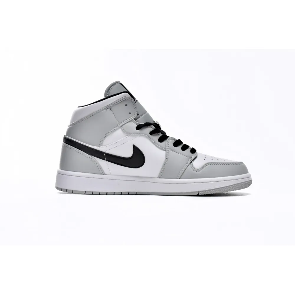 Air Jordan 1 Mid Light Smoke Grey  554724-092