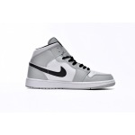 Air Jordan 1 Mid Light Smoke Grey  554724-092