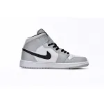 Air Jordan 1 Mid Light Smoke Grey  554724-092