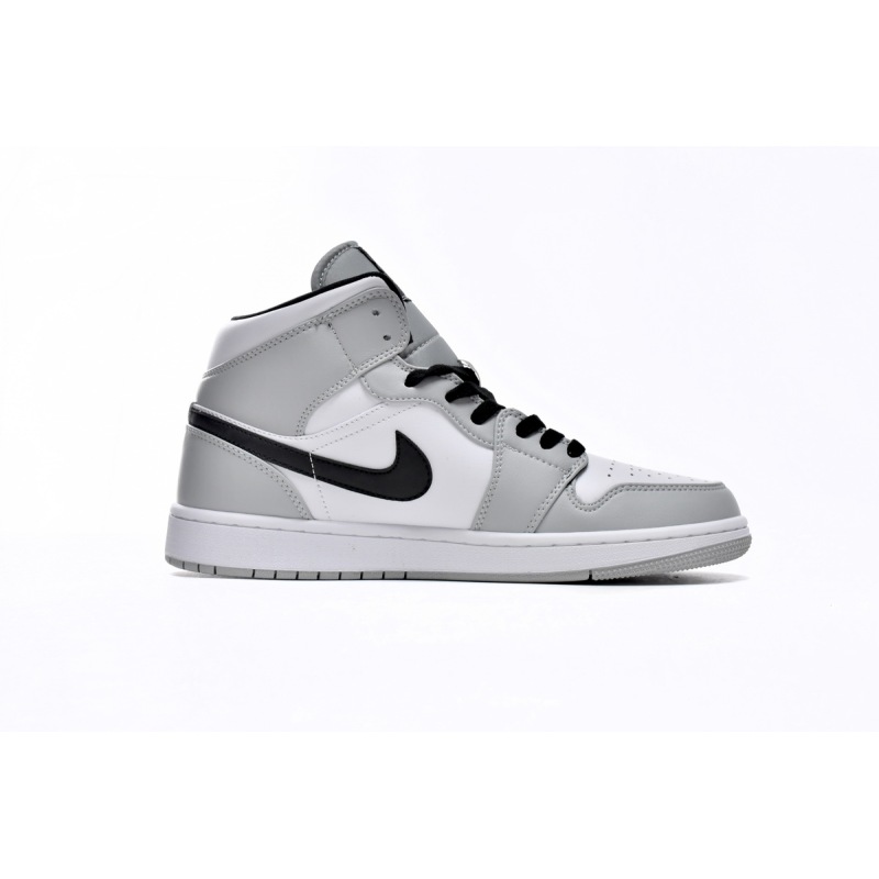 Air Jordan 1 Mid Light Smoke Grey  554724-092
