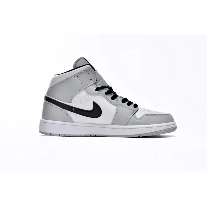 Air Jordan 1 Mid Light Smoke Grey  554724-092