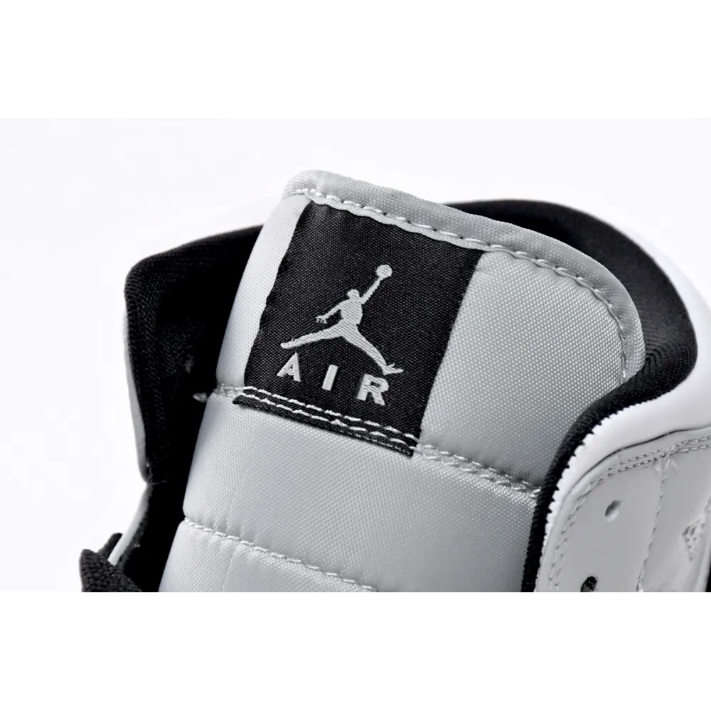 Air Jordan 1 Mid Light Smoke Grey  554724-092