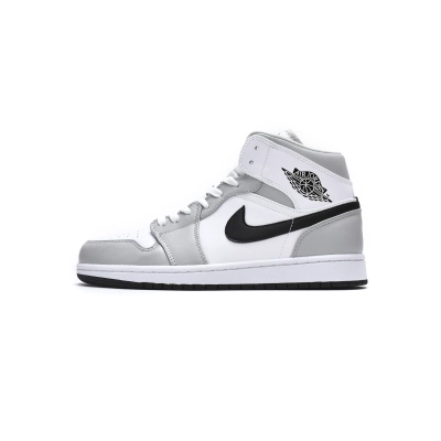 Air Jordan 1 Mid Light Smoke Grey (Women's)  BQ6472-015 01