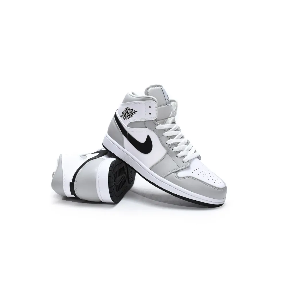 Air Jordan 1 Mid Light Smoke Grey (Women's)  BQ6472-015
