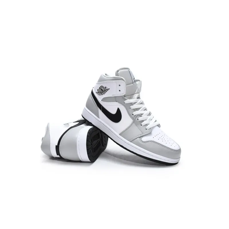 Air Jordan 1 Mid Light Smoke Grey (Women's)  BQ6472-015