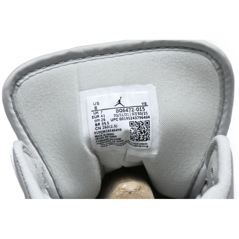 Air Jordan 1 Mid Light Smoke Grey (Women's)  BQ6472-015