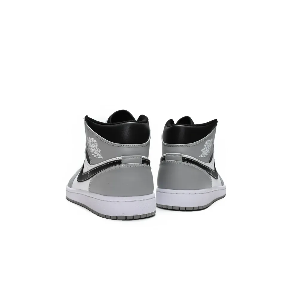 Air Jordan 1 Mid Light Smoke Grey Anthracite  554724-078 