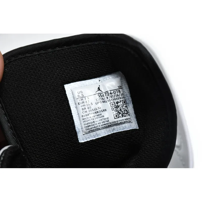 Air Jordan 1 Mid Light Smoke Grey Anthracite  554724-078 