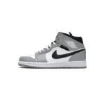 Air Jordan 1 Mid Light Smoke Grey Anthracite  554724-078 