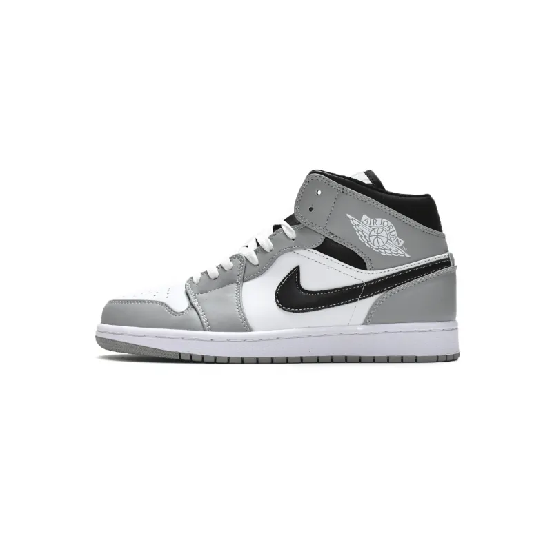 Air Jordan 1 Mid Light Smoke Grey Anthracite  554724-078 
