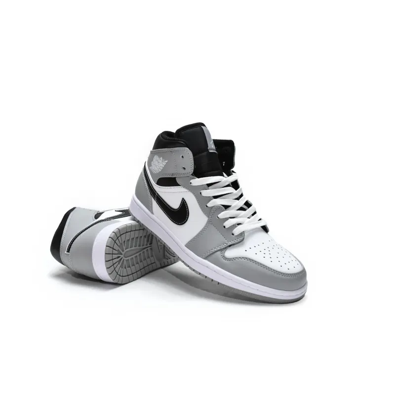 Air Jordan 1 Mid Light Smoke Grey Anthracite  554724-078 
