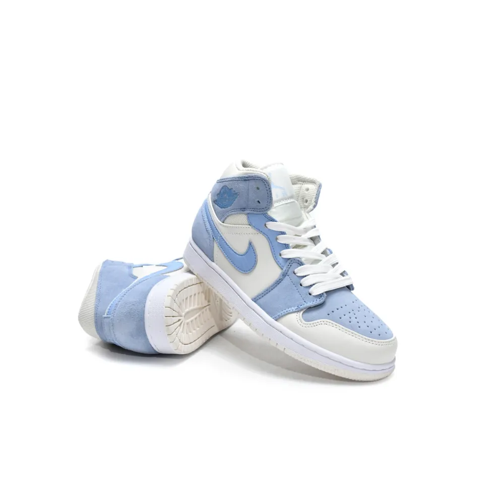 Air Jordan 1 Mid Mixed Textures Blue   DA4666-100