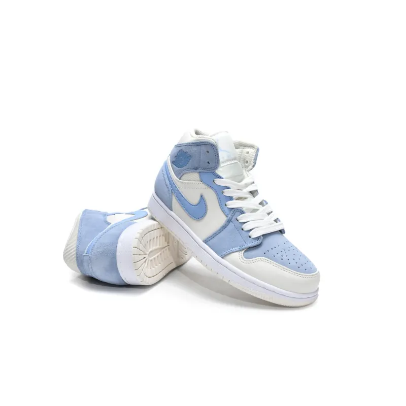 Air Jordan 1 Mid Mixed Textures Blue   DA4666-100