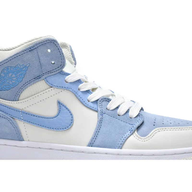 Air Jordan 1 Mid Mixed Textures Blue   DA4666-100