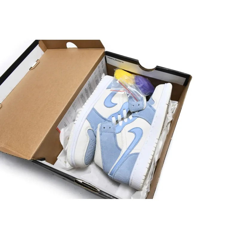 Air Jordan 1 Mid Mixed Textures Blue   DA4666-100