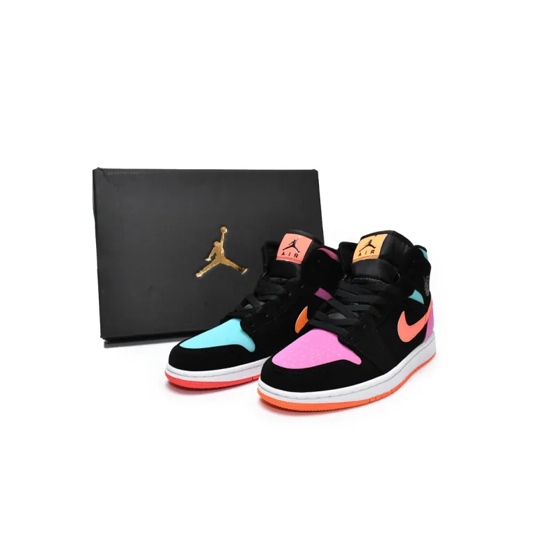 Air Jordan 1 Mid Multi-Color (GS)  554725-083