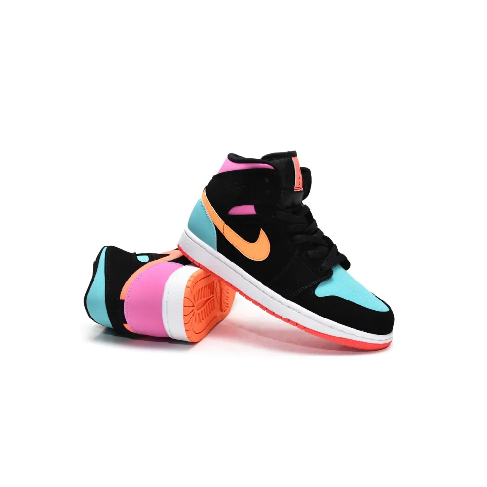 Air Jordan 1 Mid Multi-Color (GS)  554725-083
