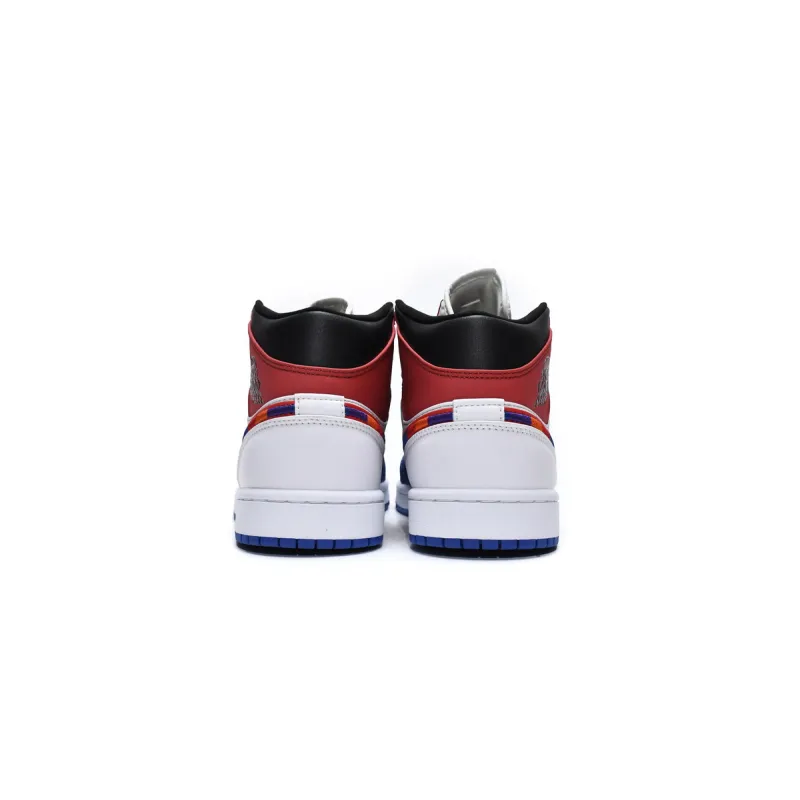Air Jordan 1 Mid Multi-Color Swoosh  852542-146