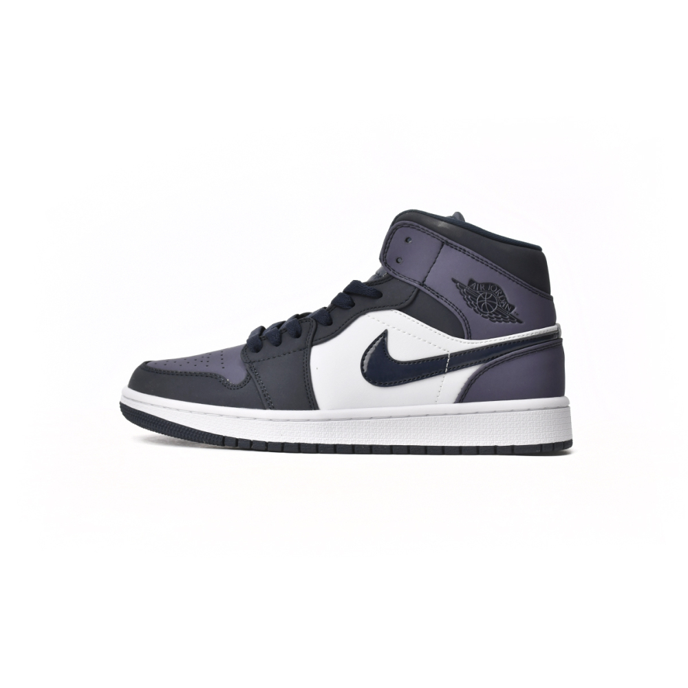 Air Jordan 1 Mid Obsidian Sanded Purple  554724-445