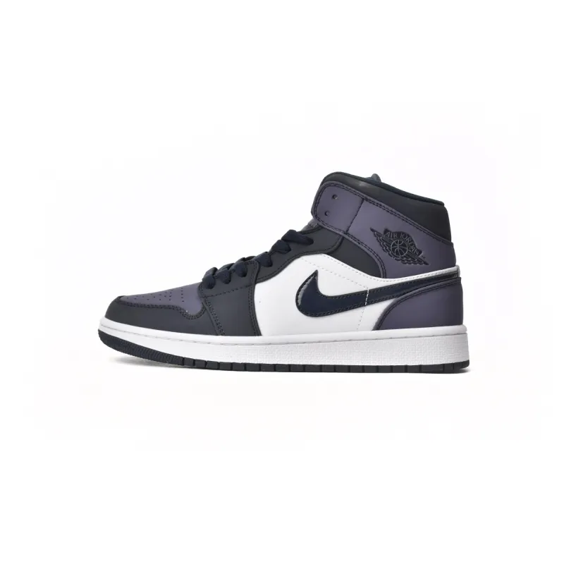 Air Jordan 1 Mid Obsidian Sanded Purple  554724-445