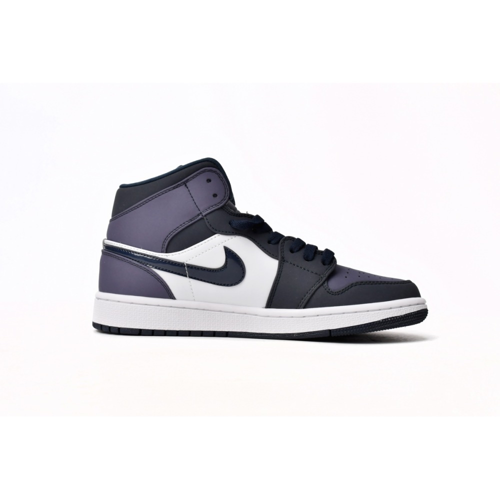 Air Jordan 1 Mid Obsidian Sanded Purple  554724-445
