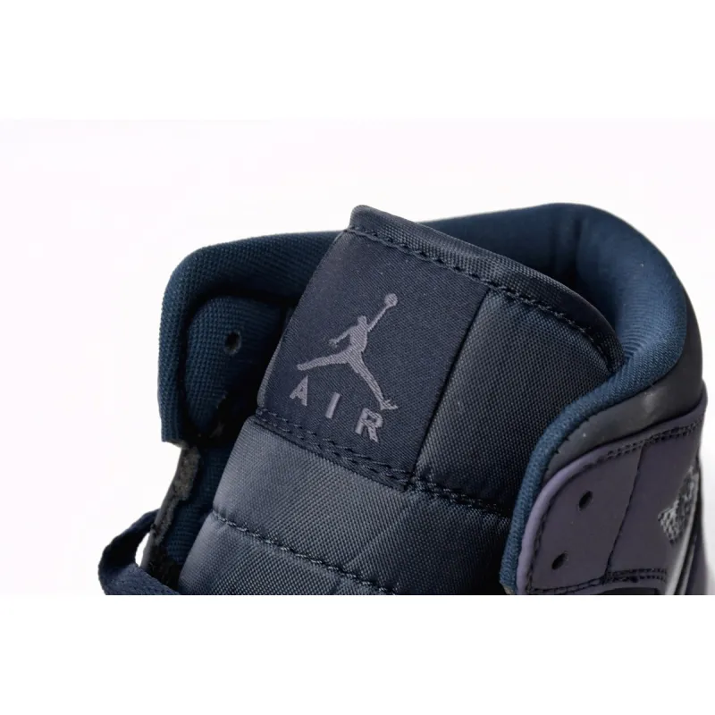 Air Jordan 1 Mid Obsidian Sanded Purple  554724-445
