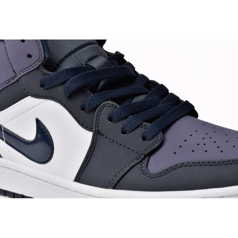 Air Jordan 1 Mid Obsidian Sanded Purple  554724-445