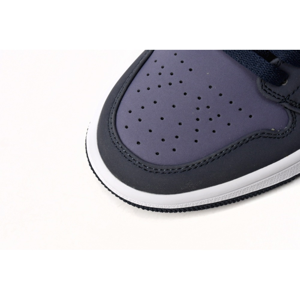 Air Jordan 1 Mid Obsidian Sanded Purple  554724-445