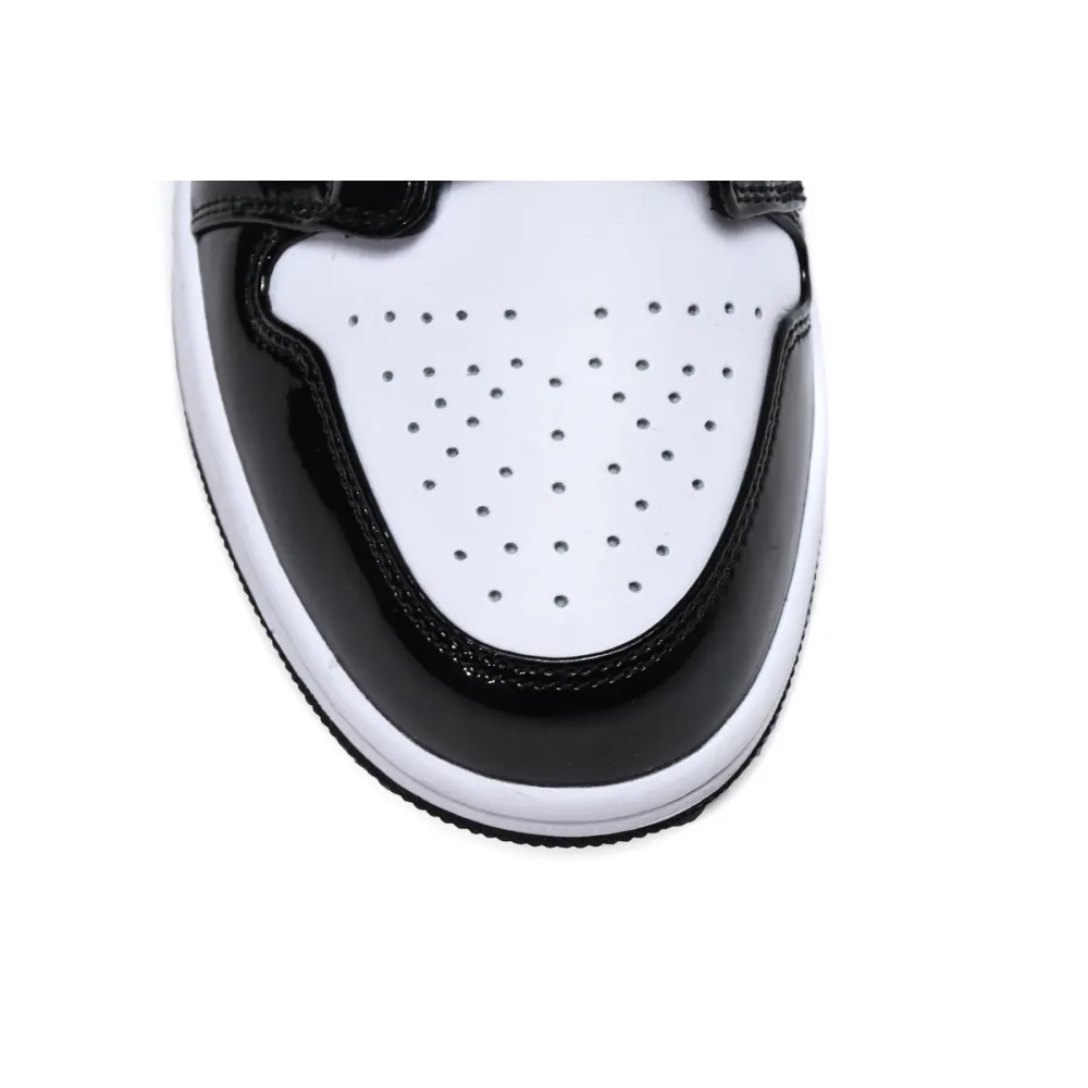 Air Jordan 1 Mid Patent Black White Gold  852542-007 