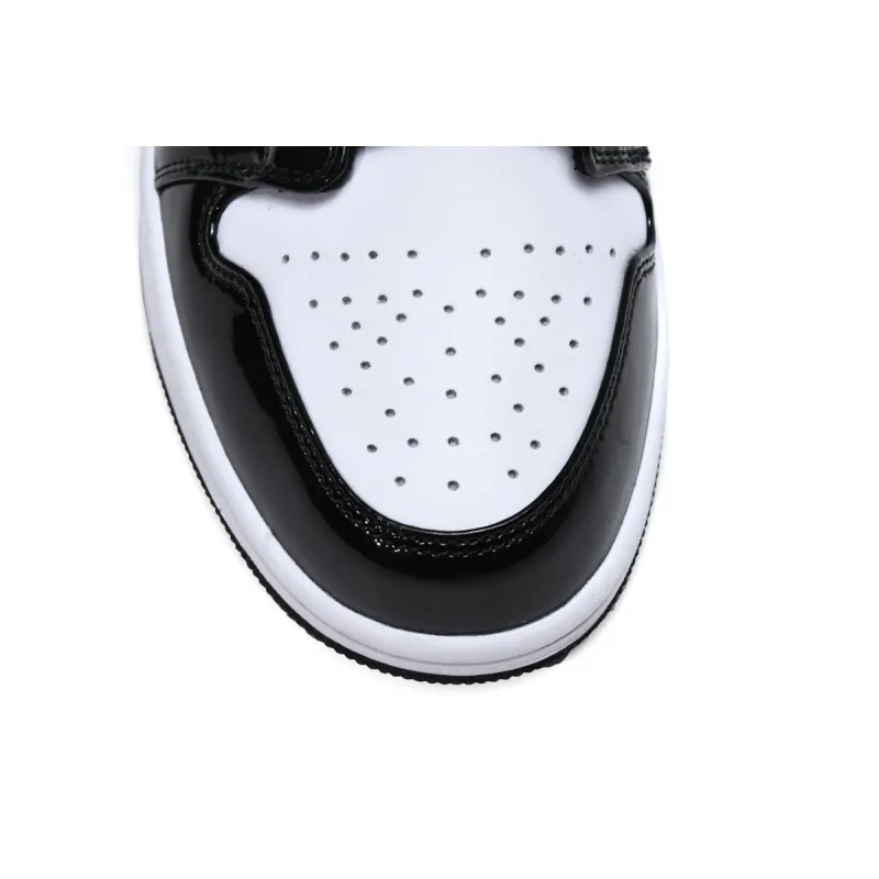 Air Jordan 1 Mid Patent Black White Gold  852542-007 