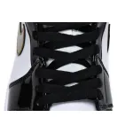Air Jordan 1 Mid Patent Black White Gold  852542-007 