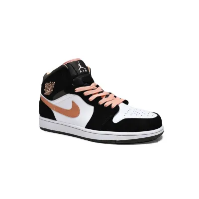 Air Jordan 1 Mid Peach Mocha (Women's)  DH0210-100  02