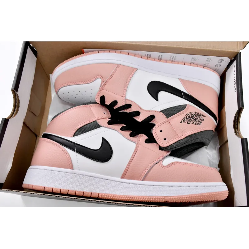 Air Jordan 1 Mid Pink Quartz (GS)   555112-603