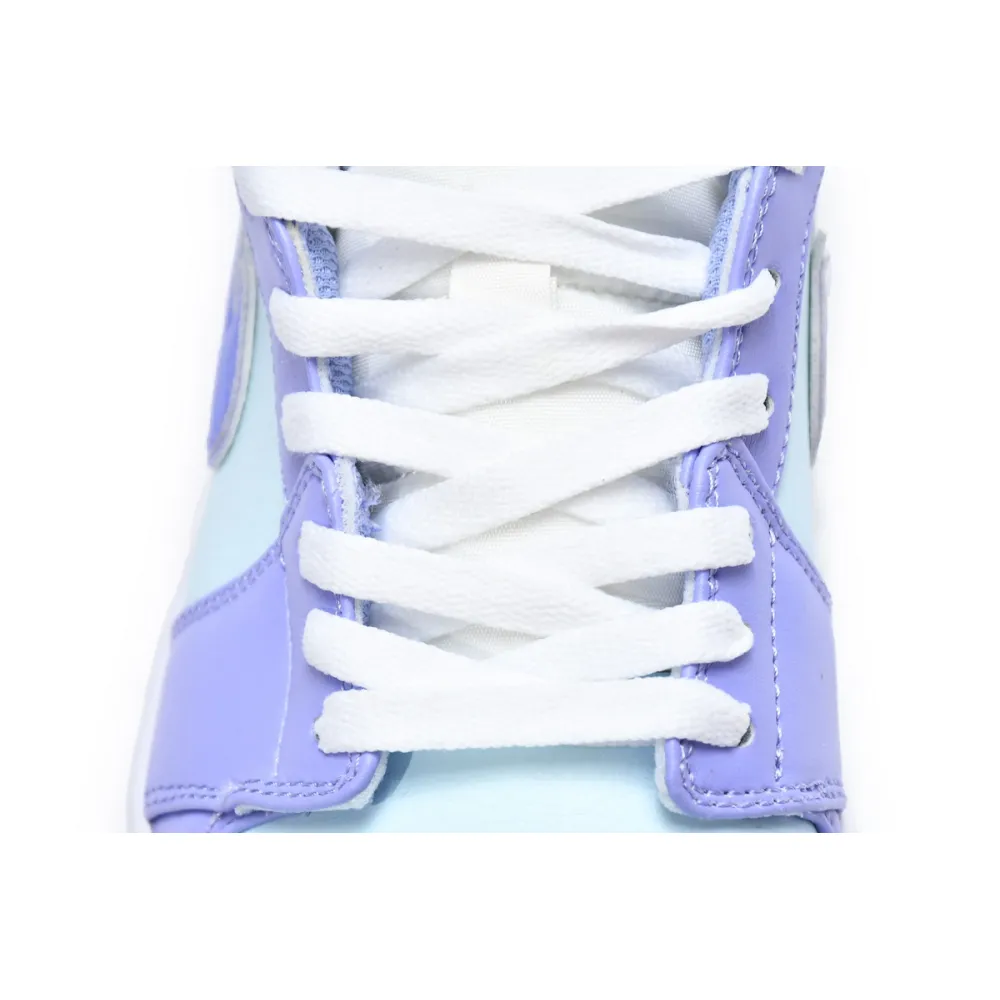Air Jordan 1 Mid Purple Aqua  554724-500 