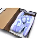 Air Jordan 1 Mid Purple Aqua  554724-500 