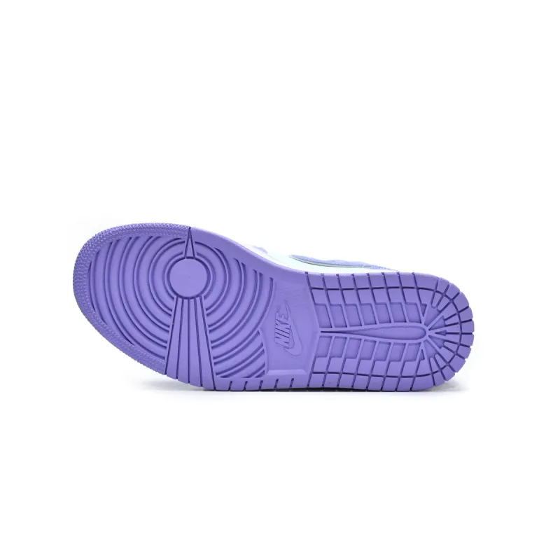 Air Jordan 1 Mid Purple Aqua  554724-500 