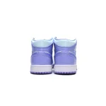 Air Jordan 1 Mid Purple Aqua  554724-500 