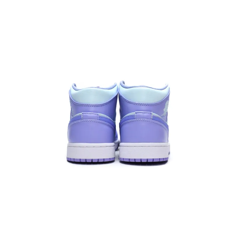 Air Jordan 1 Mid Purple Aqua  554724-500 