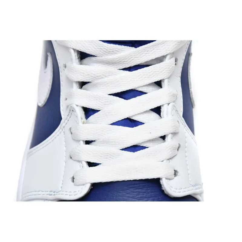 Air Jordan 1 Mid Royal Blue Laser Orange  554724-131