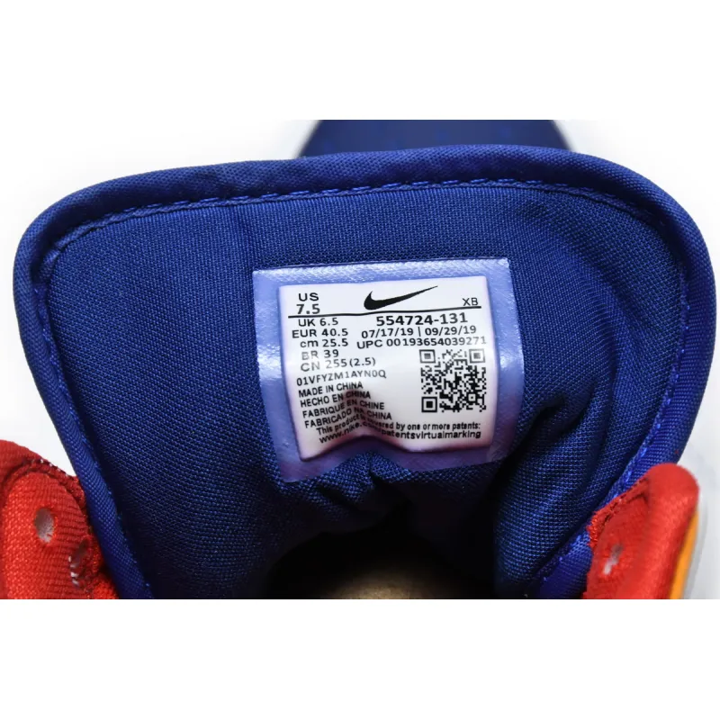 Air Jordan 1 Mid Royal Blue Laser Orange  554724-131